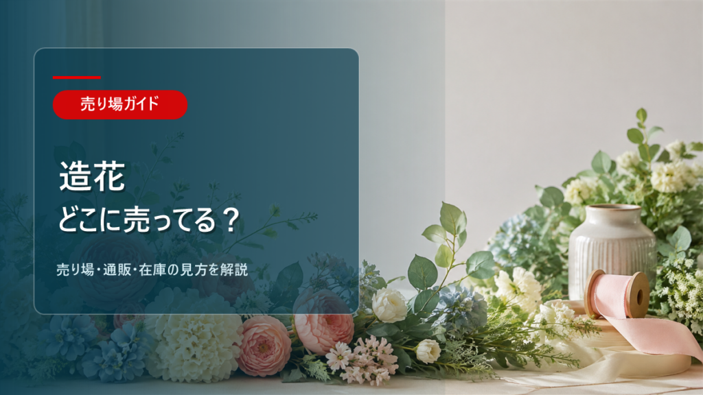 造花はどこに売ってるかを解説するアイキャッチ画像