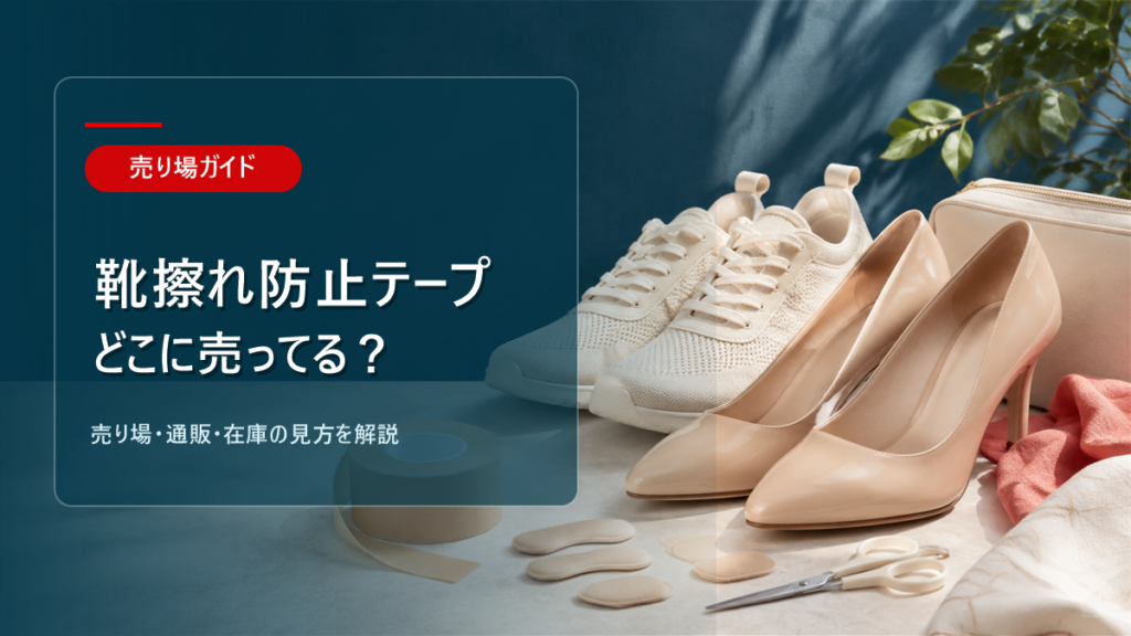 靴擦れ防止テープはどこに売ってるかを解説するアイキャッチ画像