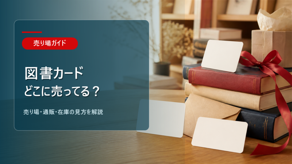 図書カードはどこに売ってるかを解説するアイキャッチ画像
