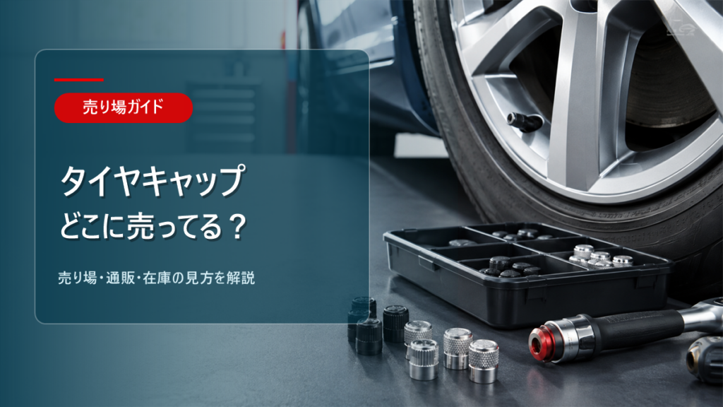 車のタイヤキャップはどこに売ってるかを解説するアイキャッチ画像