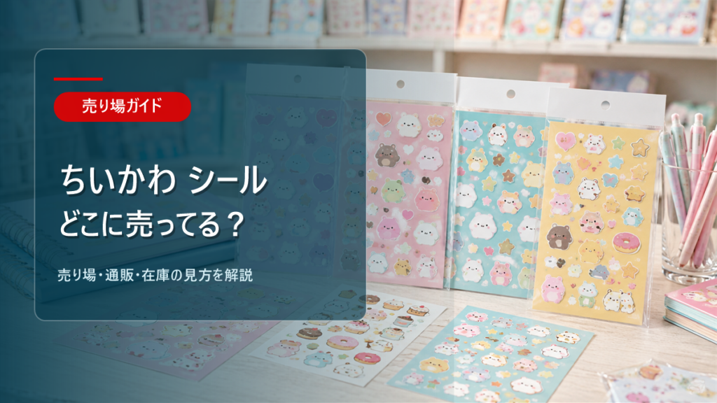 ちいかわ シールはどこに売ってるかを解説するアイキャッチ画像