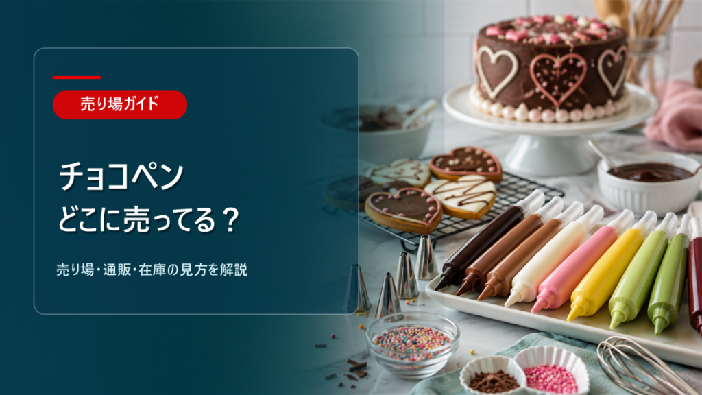 チョコペンはどこに売ってるかを解説するアイキャッチ画像