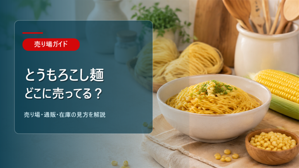 とうもろこし麺はどこに売ってるかを解説するアイキャッチ画像