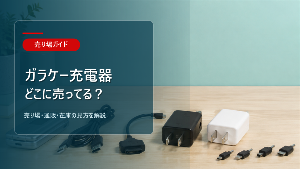 ガラケーの充電器はどこに売ってるかを解説するアイキャッチ画像