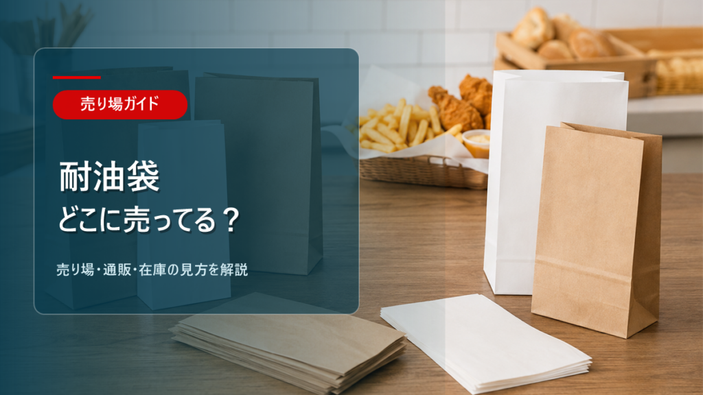 耐油袋はどこに売ってるかを解説するアイキャッチ画像