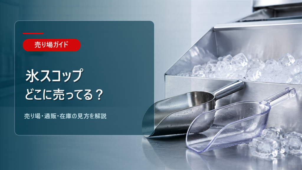 氷スコップはどこに売ってるかを解説するアイキャッチ画像