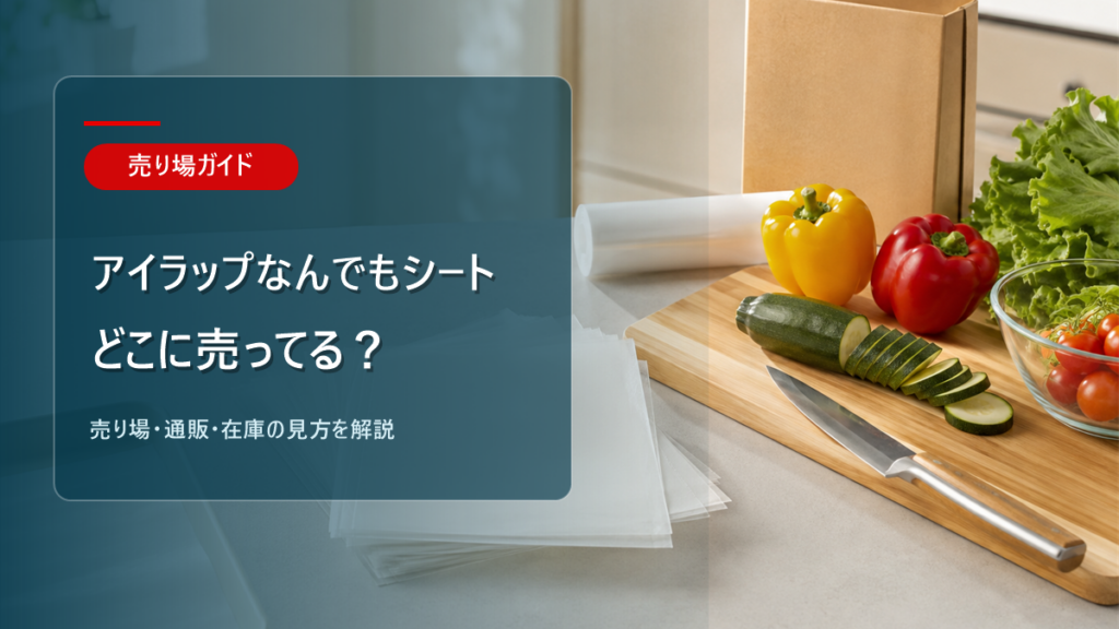 アイラップなんでもシートはどこに売ってるかを解説するアイキャッチ画像