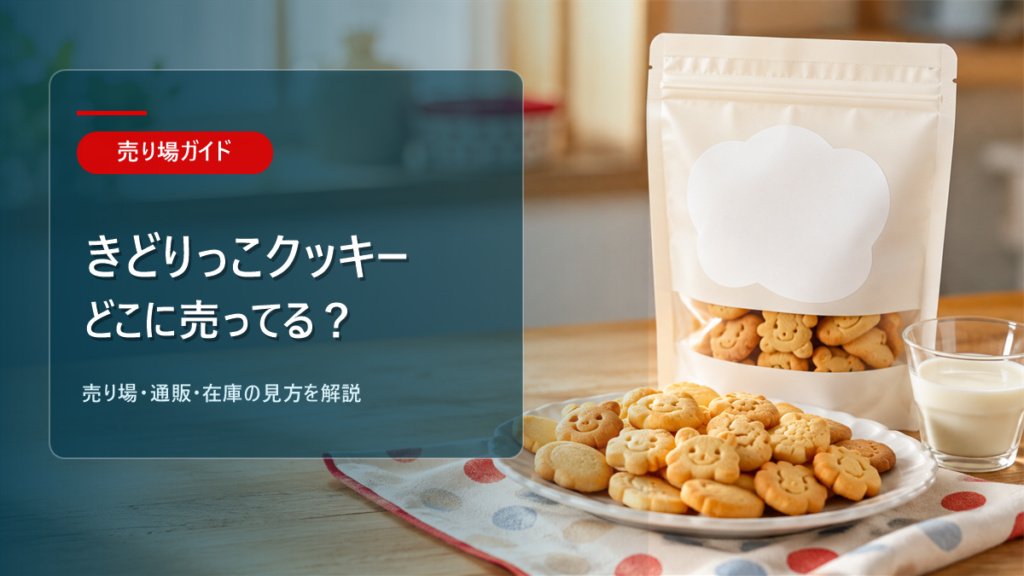 きどりっこクッキーはどこに売ってるかを解説するアイキャッチ画像