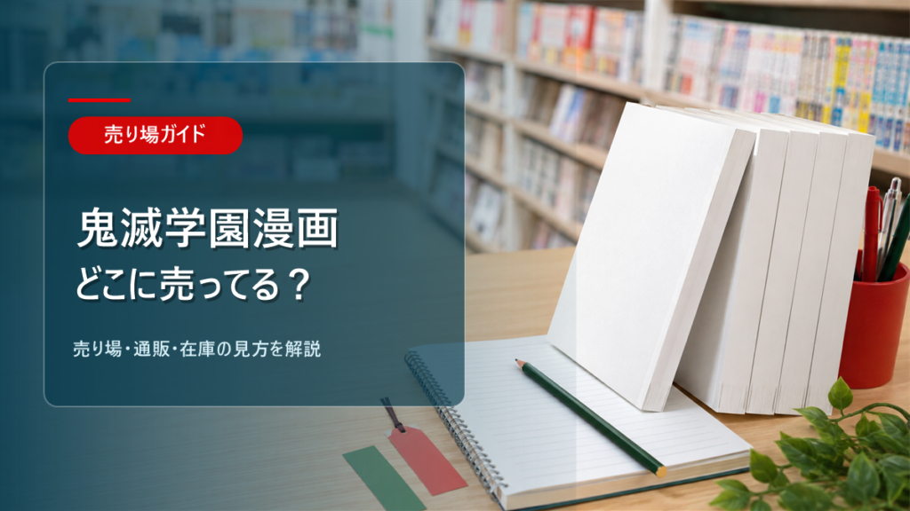鬼滅学園漫画はどこに売ってるかを解説するアイキャッチ画像