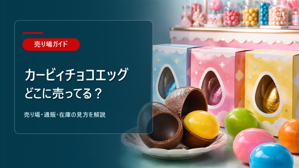 カービィチョコエッグはどこに売ってるかを解説するアイキャッチ画像