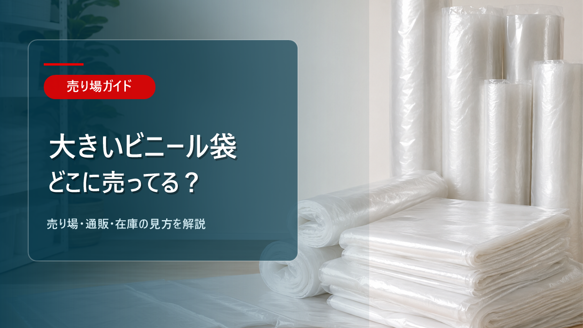 大きいビニール袋はどこに売ってるかを解説するアイキャッチ画像