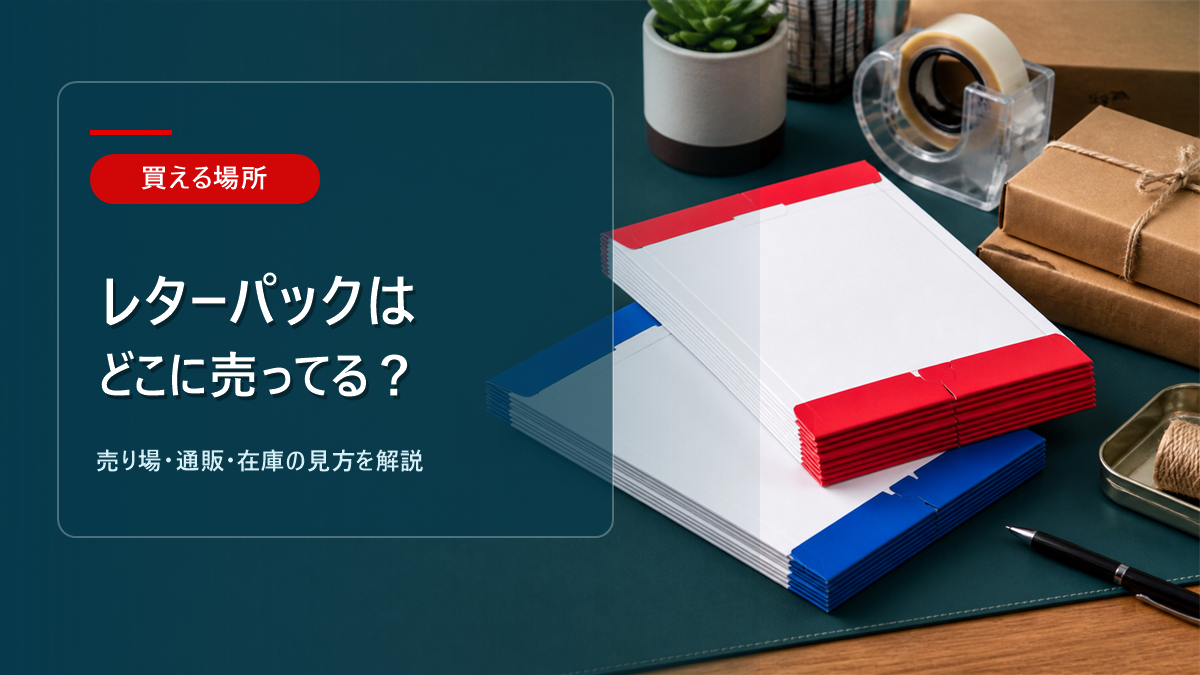レターパックはどこに売ってるかを解説するアイキャッチ画像