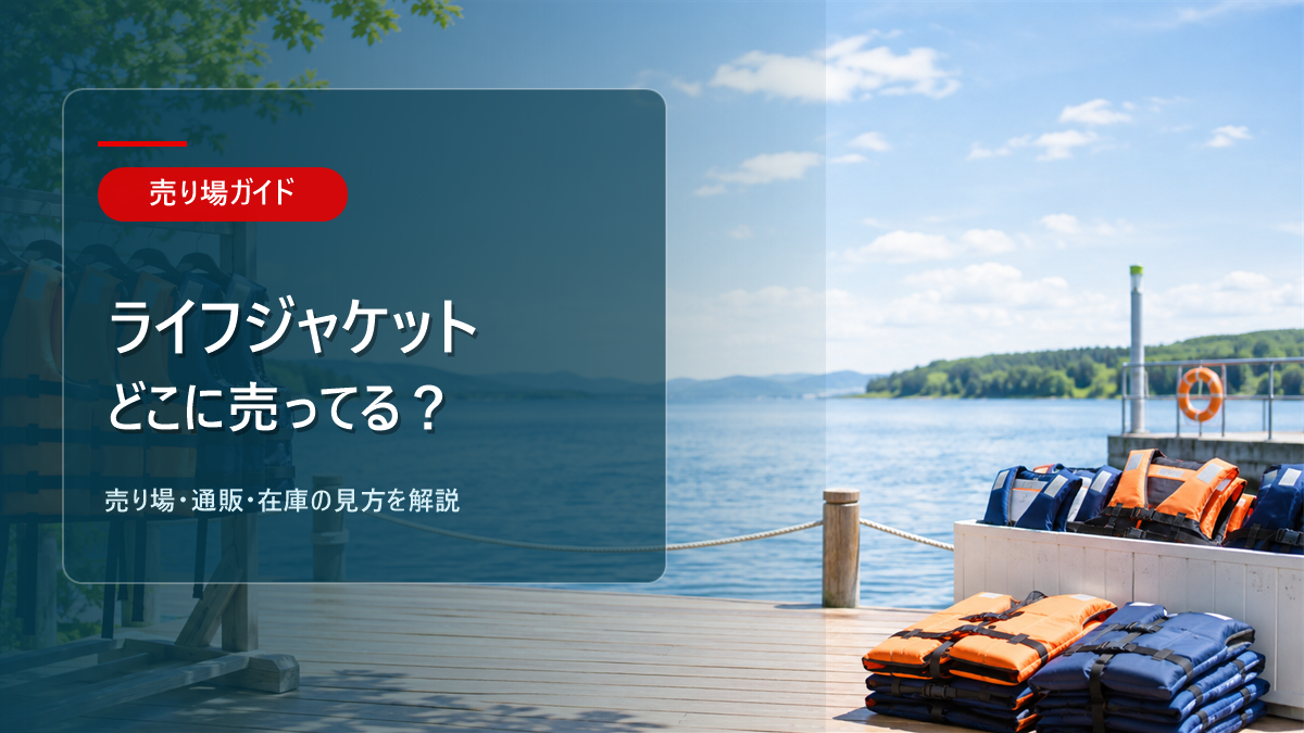 ライフジャケットはどこに売ってるかを解説するアイキャッチ画像