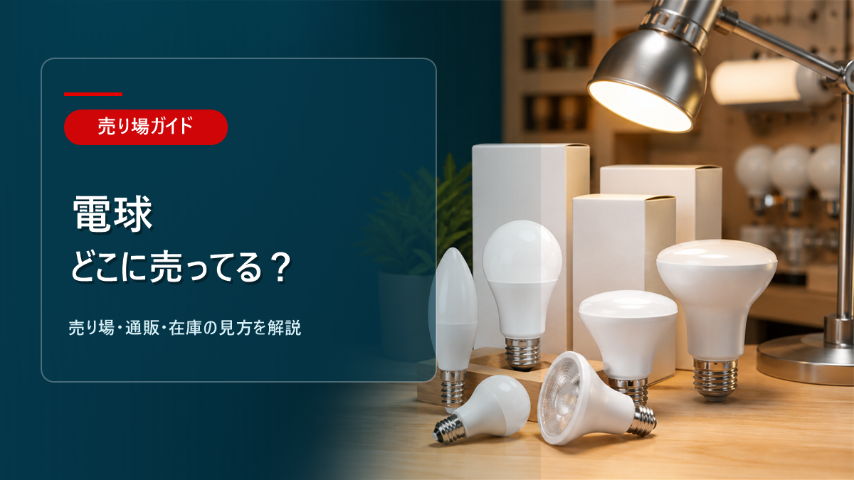 電球はどこに売ってるかを解説するアイキャッチ画像