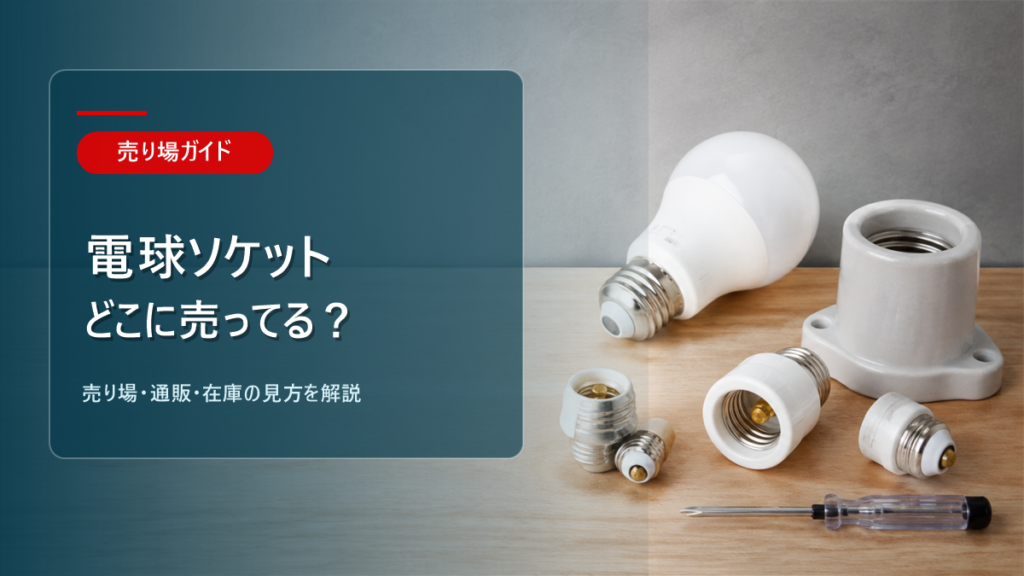 電球ソケットはどこに売ってるかを解説するアイキャッチ画像