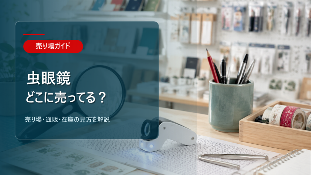 虫眼鏡はどこに売ってるかを解説するアイキャッチ画像