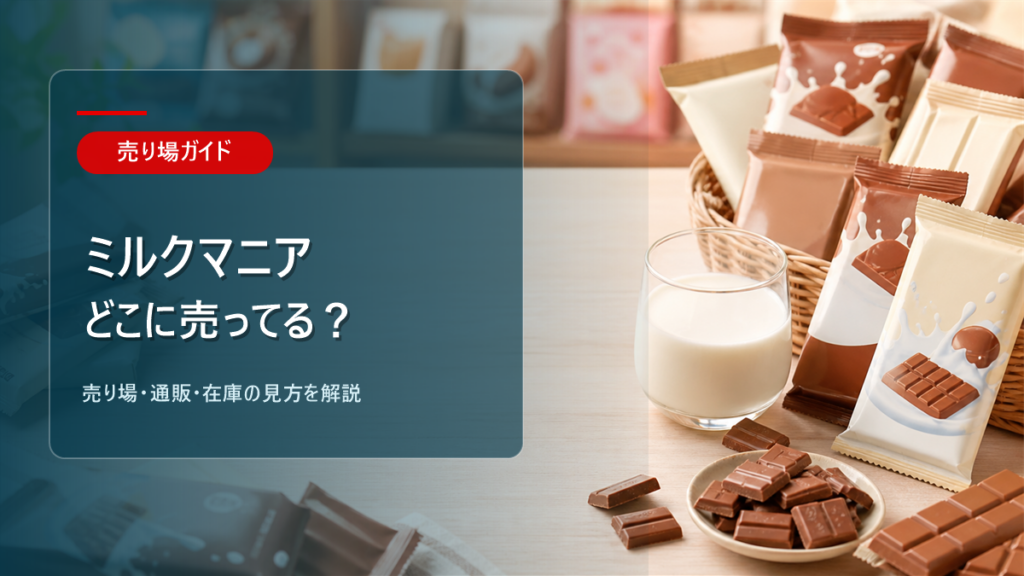 ミルクマニアはどこに売ってるかを解説するアイキャッチ画像