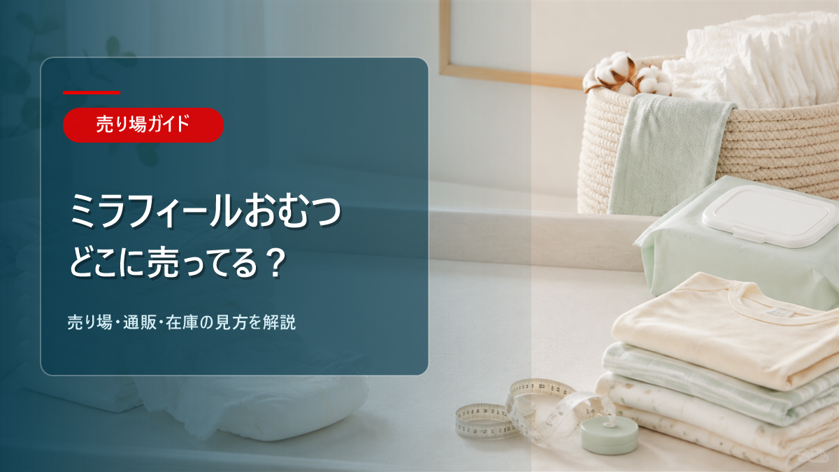 ミラフィール おむつはどこに売ってるかを解説するアイキャッチ画像