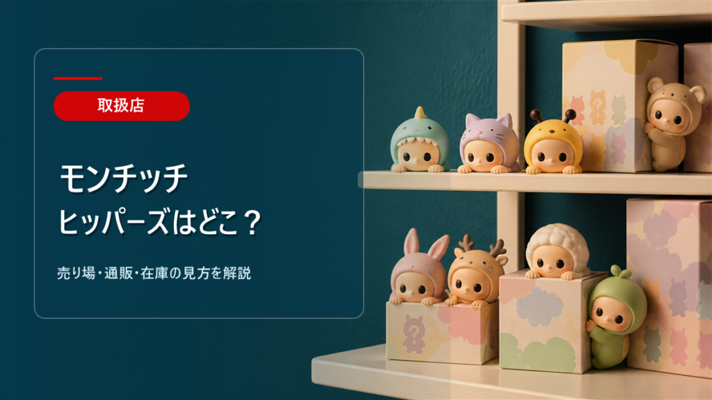 モンチッチヒッパーズはどこに売ってるかを解説するアイキャッチ画像