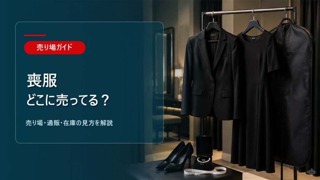 喪服はどこに売ってるかを解説するアイキャッチ画像