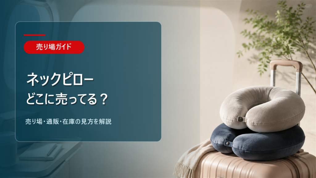 ネックピローはどこに売ってるかを解説するアイキャッチ画像