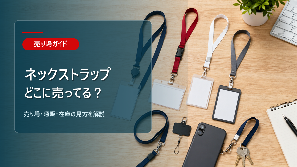 ネックストラップはどこに売ってるかを解説するアイキャッチ画像