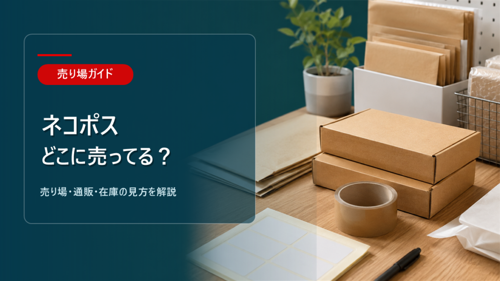 ネコポス対応箱はどこに売ってるかを解説するアイキャッチ画像