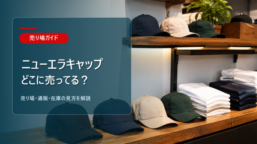 ニューエラキャップはどこに売ってるかを解説するアイキャッチ画像