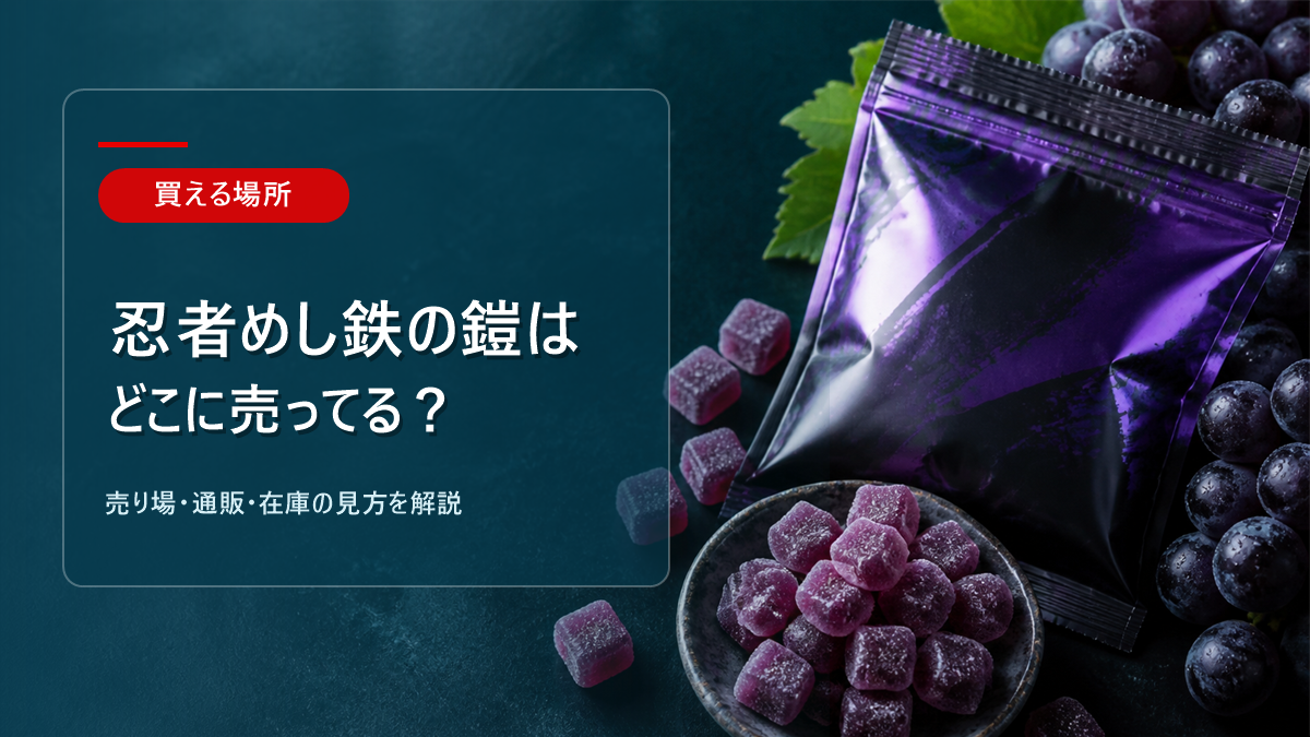忍者めし鉄の鎧はどこに売ってるかを解説するアイキャッチ画像