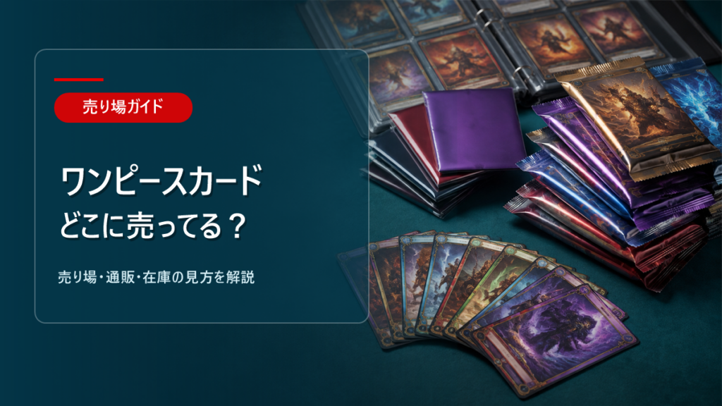 ワンピースカードはどこに売ってるかを解説するアイキャッチ画像