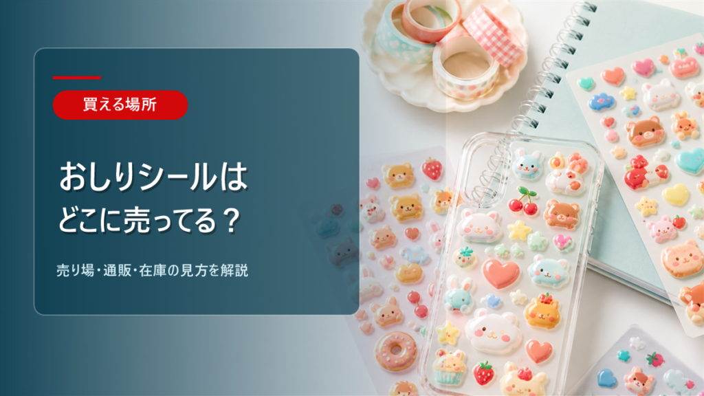 おしりシールはどこに売ってるかを解説する記事のアイキャッチ画像