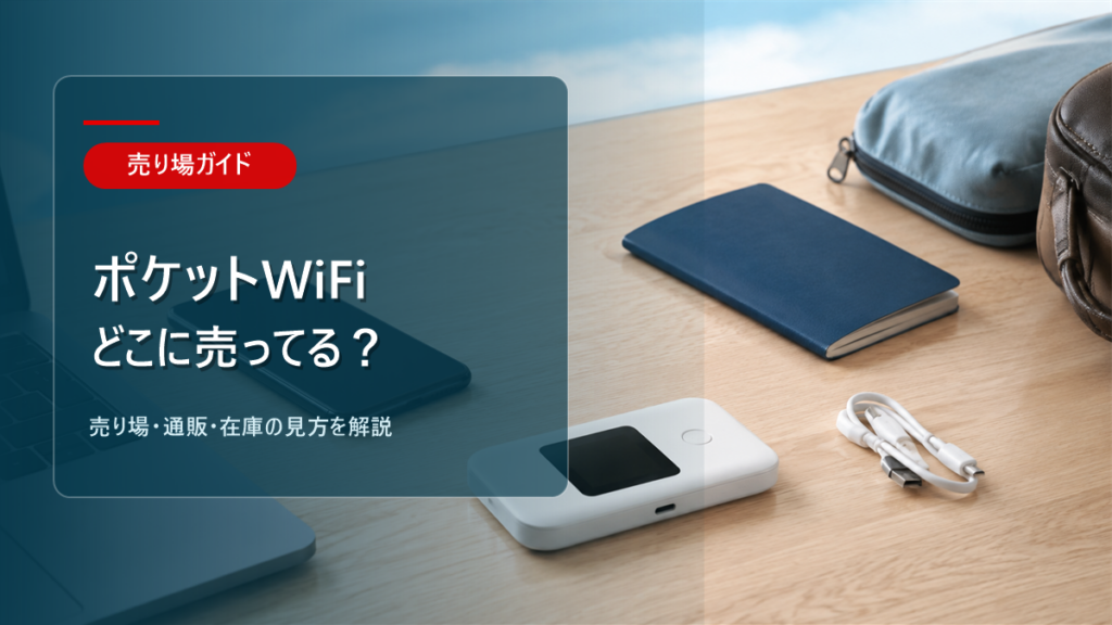 ポケットWiFiはどこに売ってるかを解説するアイキャッチ画像