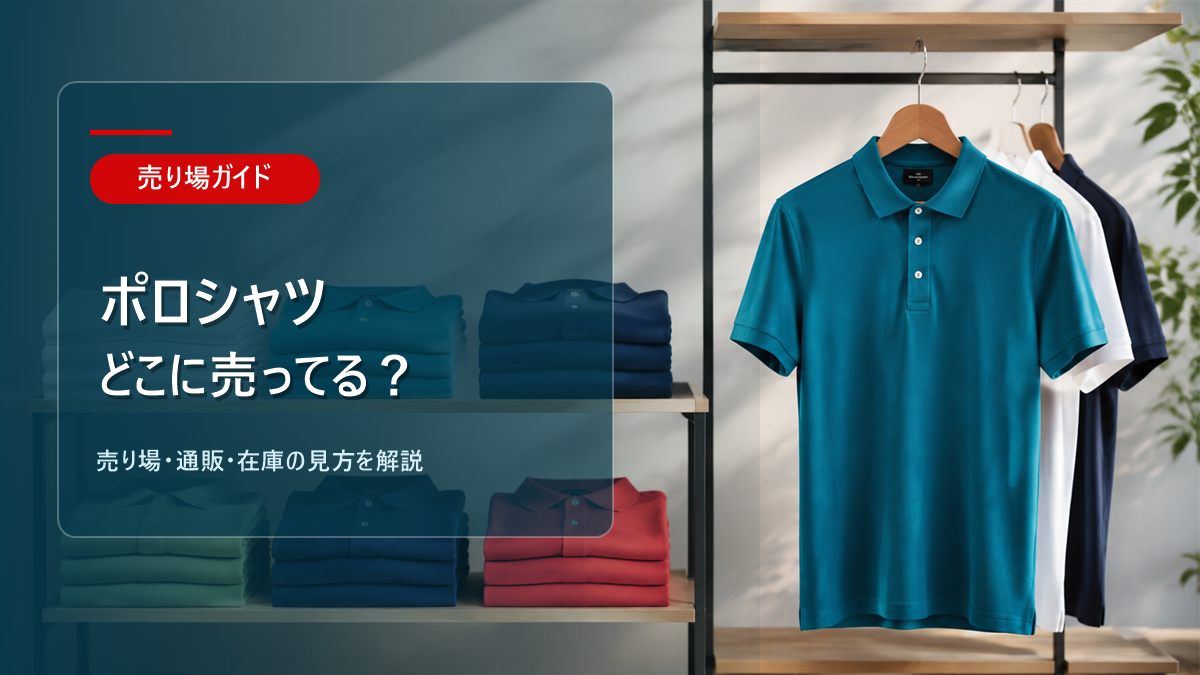 ポロシャツはどこに売ってるかを解説するアイキャッチ画像