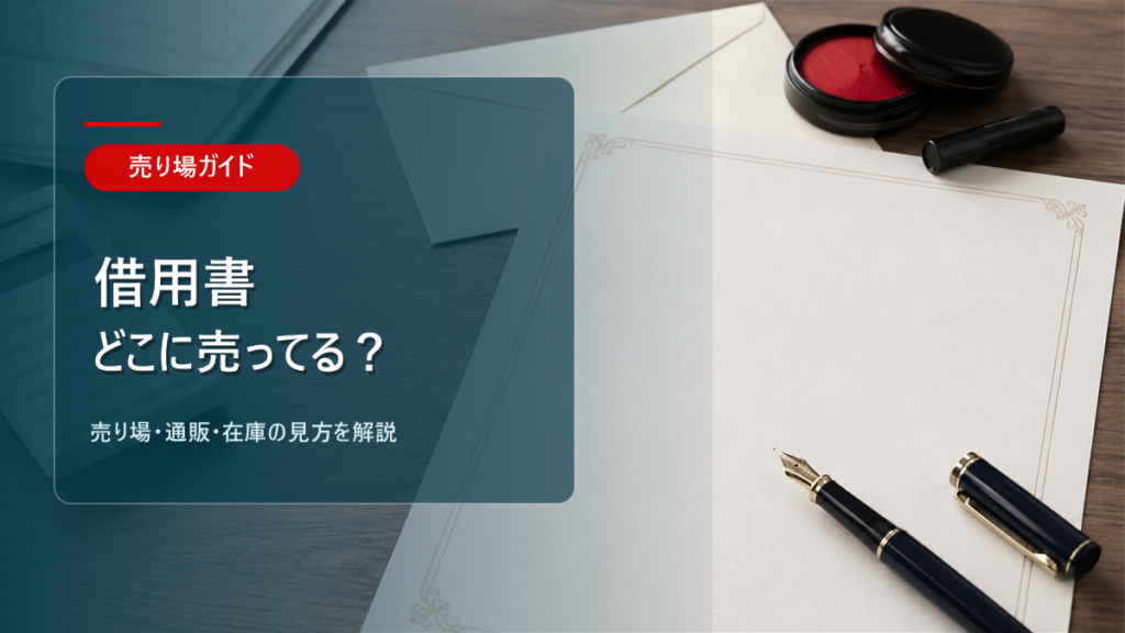 借用書はどこに売ってるかを解説するアイキャッチ画像