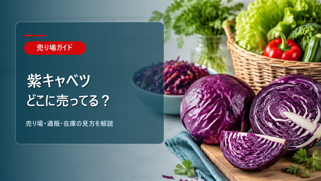 紫キャベツはどこに売ってるかを解説するアイキャッチ画像