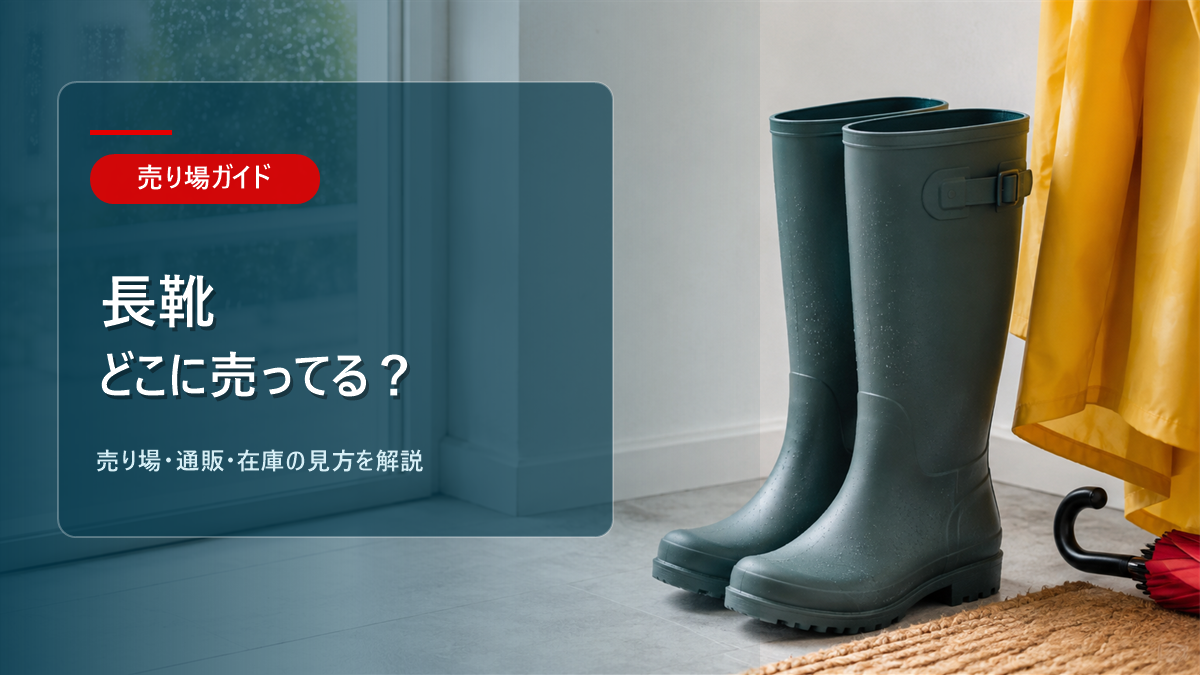 長靴はどこに売ってるかを解説するアイキャッチ画像