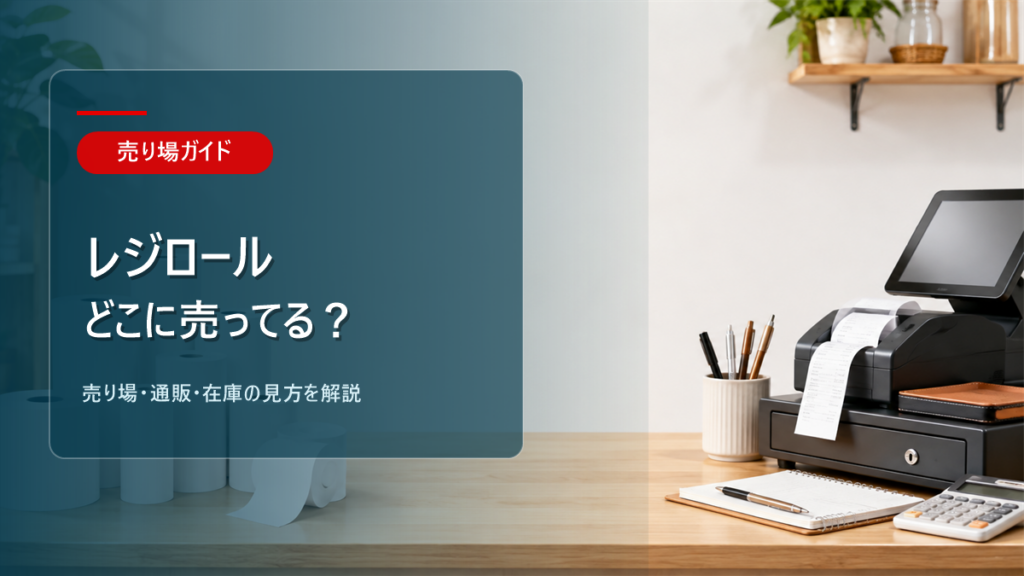 レジロールはどこに売ってるかを解説するアイキャッチ画像