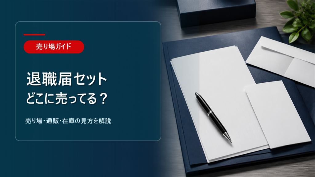 退職届セットはどこに売ってるかを解説するアイキャッチ画像