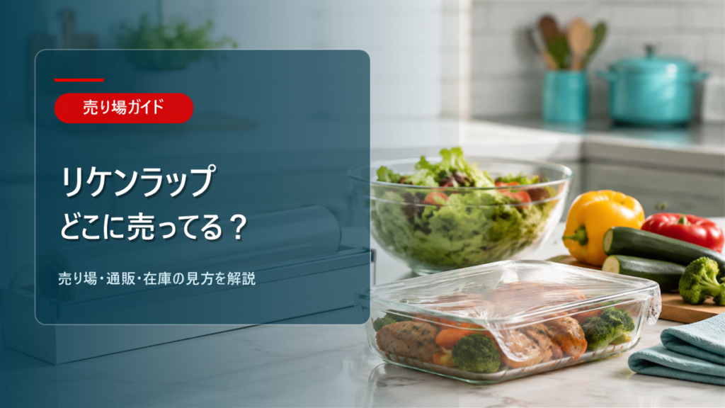リケンラップはどこに売ってるかを解説するアイキャッチ画像