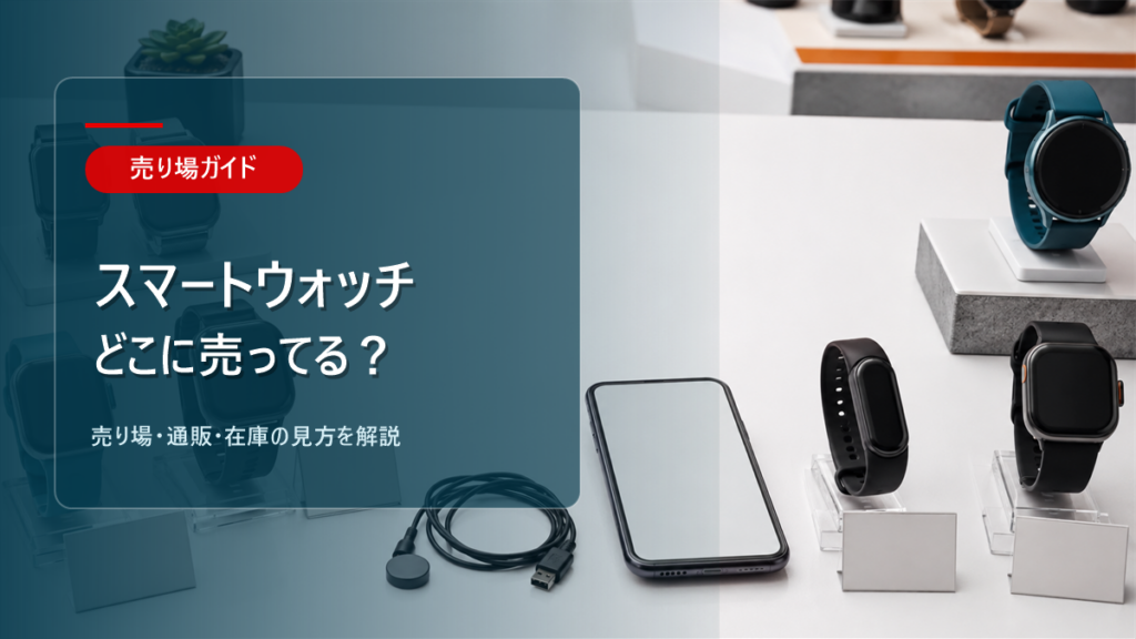 スマートウォッチはどこに売ってるかを解説するアイキャッチ画像