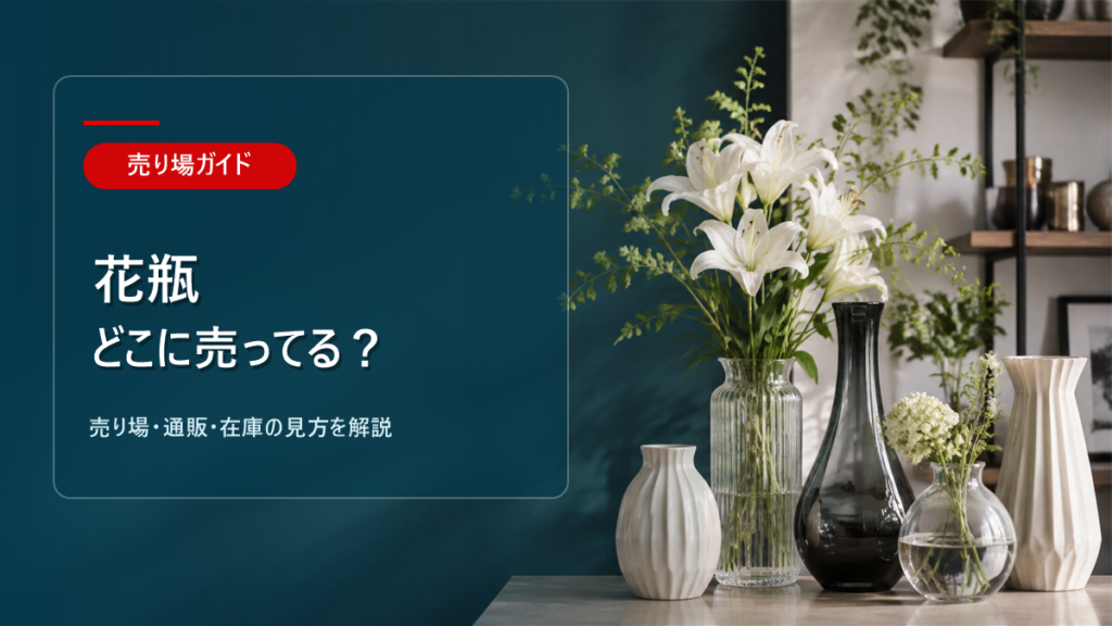 花瓶はどこに売ってるかを解説するアイキャッチ画像