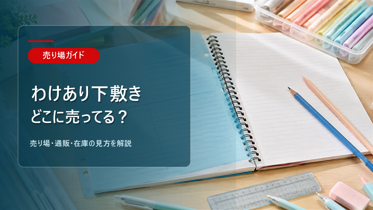 わけあり下敷きはどこに売ってるかを解説するアイキャッチ画像