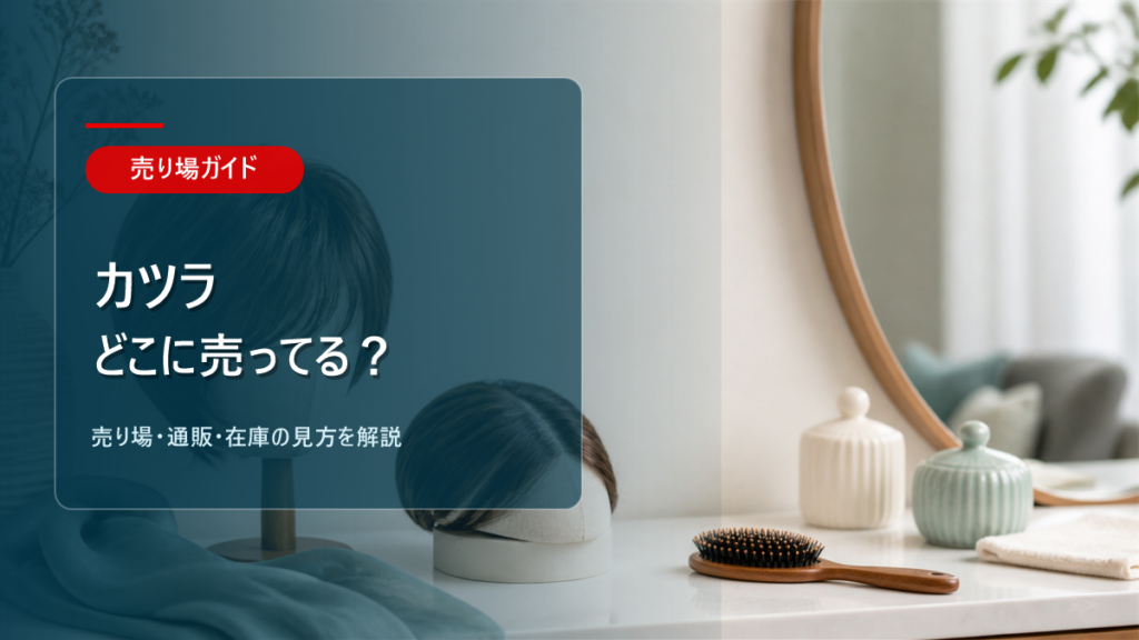 カツラはどこに売ってるかを解説するアイキャッチ画像