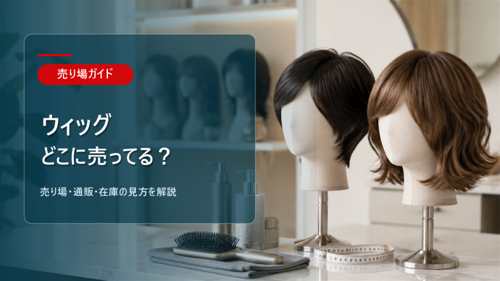 ウィッグはどこに売ってるかを解説するアイキャッチ画像