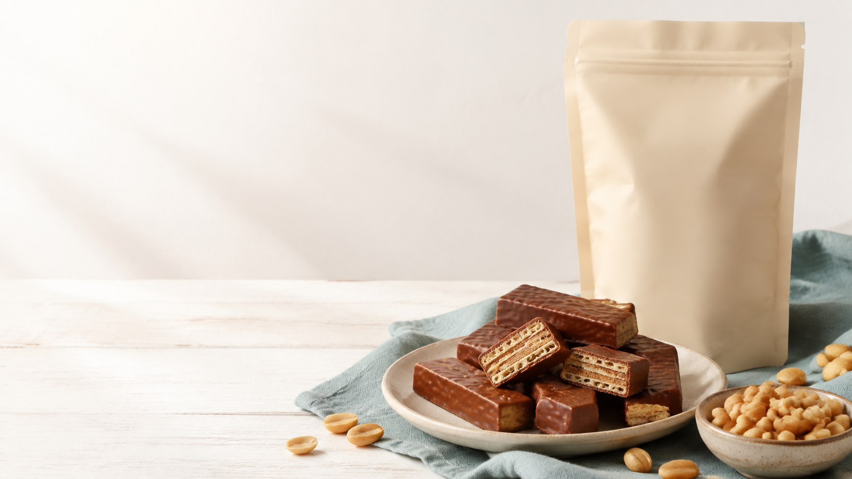楽天市場でザッキー ピーナッツチョコウエハースを探すイメージの商品画像